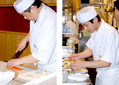 和食部門 調理