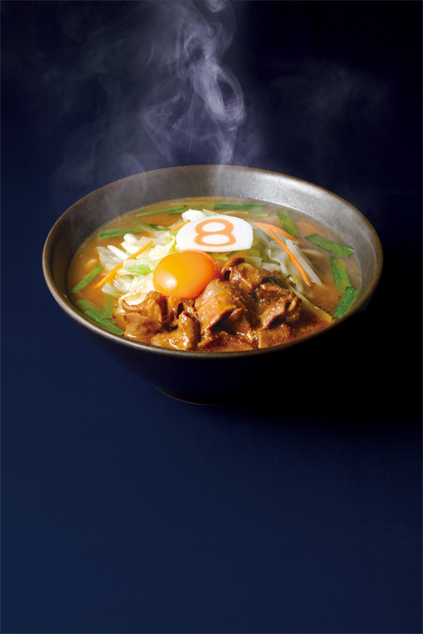 おいしい健康卵の野菜牛もつ煮らーめん