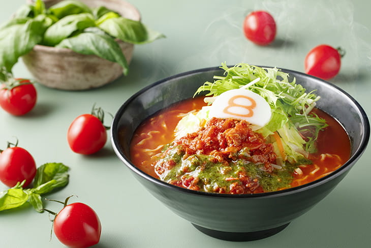 野菜バジルトマトらーめん