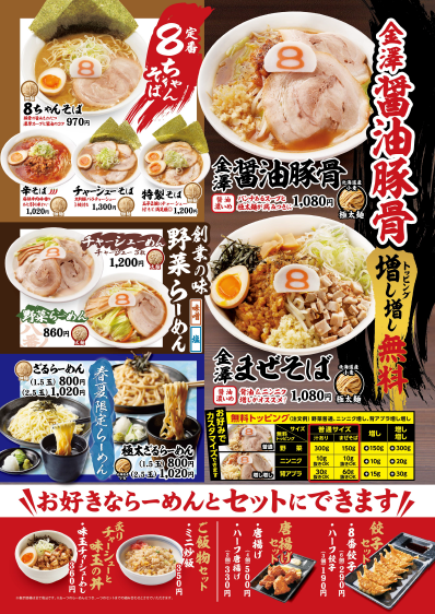 メニュー一覧